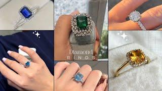 Beautiful Diamond Ring Collections Video  Best Gift Forever !  Stunning Rings