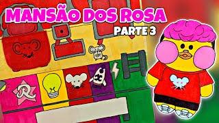 MANSÃO DOS ROSA VERSÃO PAPER DUCK parte 3 | O QUARTO DO ROBSON ABREU E O STUDIO DE GRAVAÇÃO