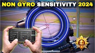 PUBG MOBILE NON GYRO SENSITIVITY SETTINGS 2024 USE THIS NEW VERSION 