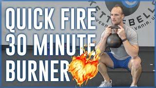 Quick Burn  | 30 Minute Follow Along Kettlebell Workout | Fitness for Men Over 30