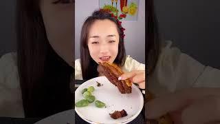 LIXIANG VLOG ASMR MUKBANG  Crunchy crispy pork belly oily 바삭바삭 삼겹살 기름기름