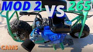 Mod 2 cam versus 265 cam on a Tillotson 212 / Doodlebug minibike