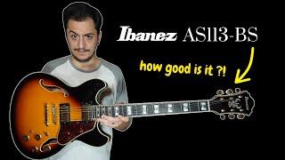 Semi-Hollow Body Guitar under $1000? | IBANEZ AS113-BS Review & Demo