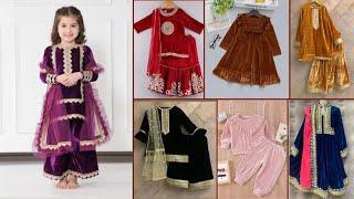 1 to 15 baby girl Velvet Dress Designing Ideas||velvet dress design for baby girl||velvet frocks