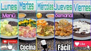 Menú Semanal Familia De 4 #economico#rico#rendidor#facildehacer#comidacasera#food#delicious#cocina