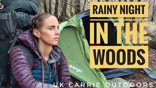 BUDGET TENT FAIL? | RAINY WILD CAMP | UK WILD CAMPING