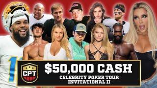 NFL Stars & Celebrities Battle For $50,000 | Celebrity Poker Tour