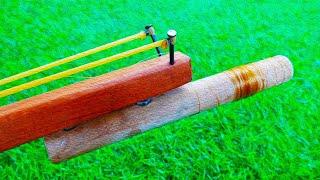 Easy DIY Wooden Slingshot Darts #diy #craft #woodworking #slingshot