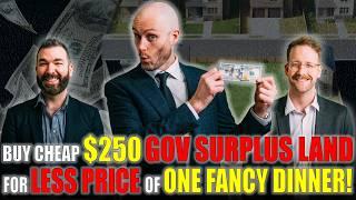 Buy Cheap $250 Gov Surplus Land For Less Price of One Fancy Dinner!