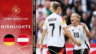 DFB women triumph in Olympic preparation! | Germany vs. Austria 4-0 | Highlights | Euro Qualifiers