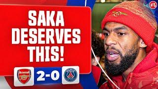 Saka Deserves To Be On This Stage! (Liam) | Arsenal 2-0 PSG