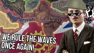 Oswald Gamer Mosley Restores New British Empire in Kaiserredux! Hearts of Iron 4