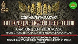 Live Streaming Gebyar Pesta Rakyat-Budaya Ngaruat Bumi Kampung Seni Yudha Asri Tahun 2022