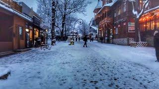 ASMR Zakopane ️️️Snowing, Krupówki Walk | Winter Walk in Zakopane in the Tatra Mountains