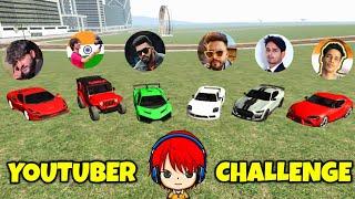 Youtubers Car Challenge in Indian Bike Driving 3D