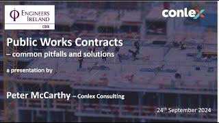 Public Works Contracts - Common Pitfalls and Solutions