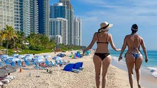 Sunny Isles Beach Florida 4K Biggest Russian Community In Miami. Walking Tour