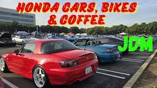 JDM cars and classic car show at Honda HQ Cars Bikes & coffee in Torrance California 2024