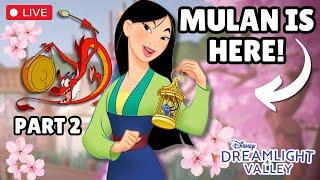 Part 2: ACCIDENTALLY ENDED MY STREAM FROM EXCITEMENT lol/ DISNEY DREAMLIGHT VALLEY// MULAN & MUSHU!