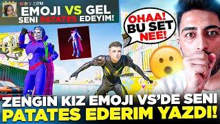 ZENGİN KIZ EMOJİ VS GEL PATATES EDERİM YAZMIŞ!  KARDEŞİNİ ÇAĞIRDI! PUBG Mobile