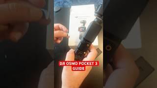 DJI OSMO POCKET 3| HOW TO INSTALL MEMORY CARD | MEMORY CARD SETUP IN 30 seconds #dji #osmopocket3 