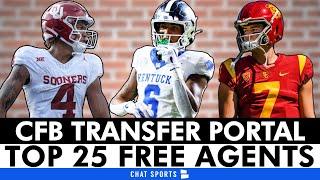 College Football Transfer Portal: Top 25 CFB FREE AGENTS Ft. Miller Moss, Nic Anderson & Dane Key