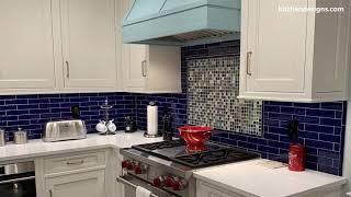 Kitchen Designs by Ken Kelly - Custom Kitchen with Tiffany Blue -