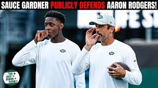 Reacting to New York Jets star Sauce Gardner FIRING back at Aaron Rodgers haters!