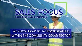 Sales Outsourcing Solutions for the Community Solar Sector