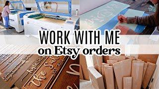 Work With Me On Etsy Orders | Small Business From Home!