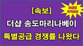 [속보] 더샵 송도마리나베이 (조합원 자격 상실 세대) 특별공급 청약 경쟁률 결과 나왔다 + 인천 아파트 + 인천 송도 아파트