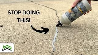 Don’t Make These Errors! Sealing Small Concrete Cracks Correctly