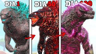 A EVOLUÇÃO DE TODOS OS GODZILLAS! SUPREMO GODZILLA! NUCLEAR GODZILLA! EVOLVED GODZILLA! 100 DIAS ARK