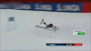 Lindsey Vonn Crash 05.02.2013 (Slow Motion)