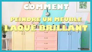 Comment peindre un meuble laqué brillant