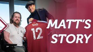 "You're My Hero" | Mark Noble Surprises Veteran and West Ham Fan with Special Gift | Matt's Story