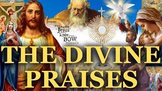 The "Divine Praises" --- Blessed be God!  Blessed be His Holy Name!