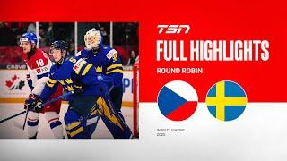 2025 World Junior Championship Highlights: Czechia vs. Sweden