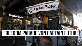 01.08.2020 Freedom Parade Michael Bründel (Captain Future) Rave Tag der Freiheit auf Querdenken Demo