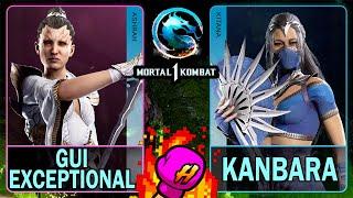 MK1 Gui Exceptional (ASHRAH) VS Kanbara (KITANA)Mortal Kombat 14K 60ᶠᵖˢ