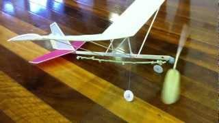 Hangar Rat indoor rubber band powered model aircraft