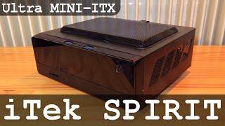 iTek SPIRIT Ultra Small PC Case | Mini-ITX Chassis with 130W Built-In PSU and USB 3.0