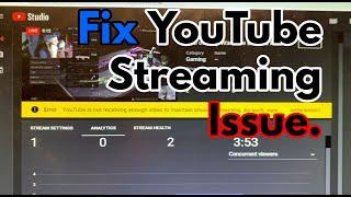 YouTube Not Receiving Enough Video?  | OBS Studio Settings for Slow Internet Connections