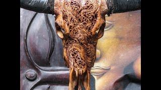 Steer Skull Decor as a Talking Point - Steer Skull Carvings