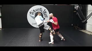 Muay Thai Kick Defense - Steven Hand, Street Jitsu Justin