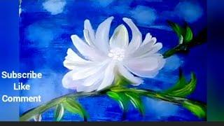 EASY Flowers Painting for Beginners||one stroke flower painting