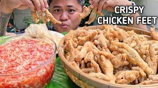 CRISPY CHICKEN FEET | MUKBANG PHILIPPINES | TOL BULOY MUKBANG