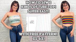 Easy DIY Tube Top With Free Sewing Pattern!