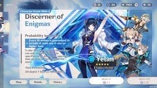 0.001 sec after yelan banner release,pulling for yelan and for her bow