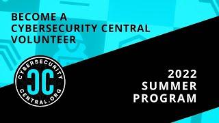 Become a Cybersecurity Central Volunteer! #cybersecuritycentral #cybersecurity #volunteer #branding